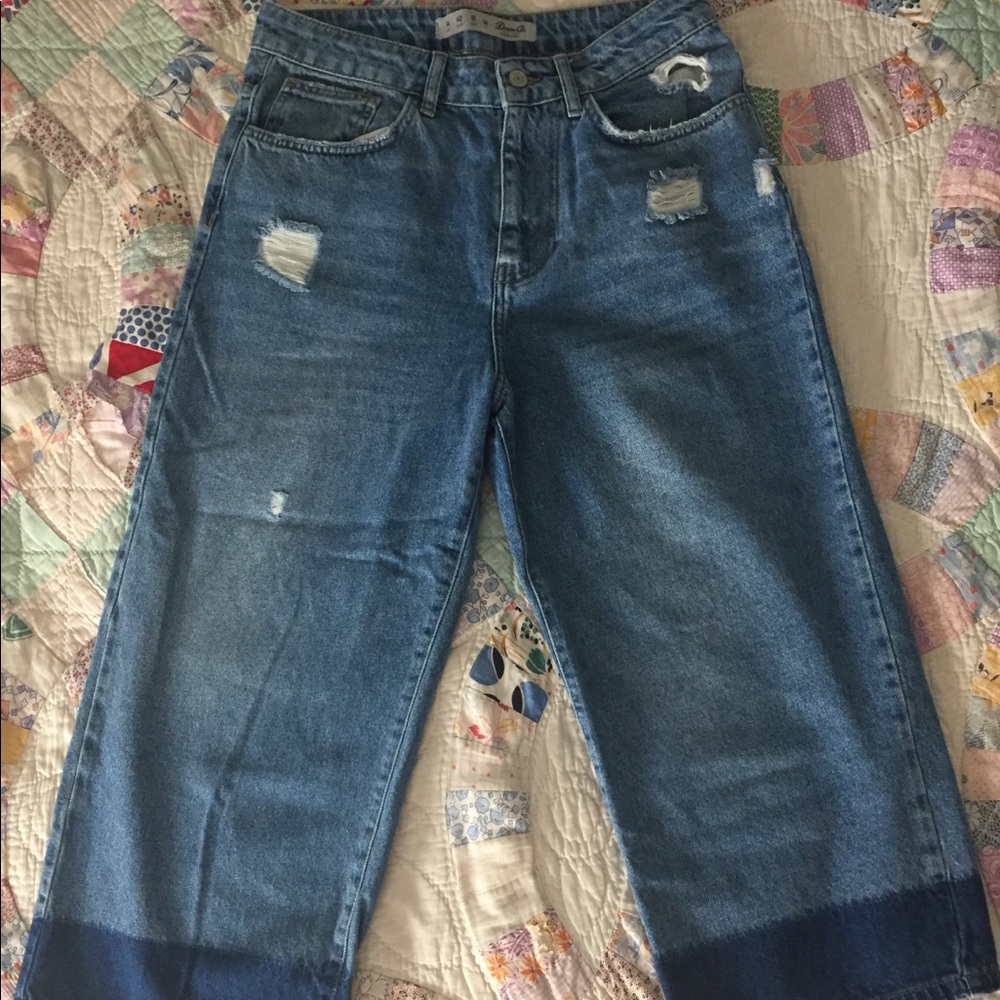Primark Denim Co. wide leg cropped jeans